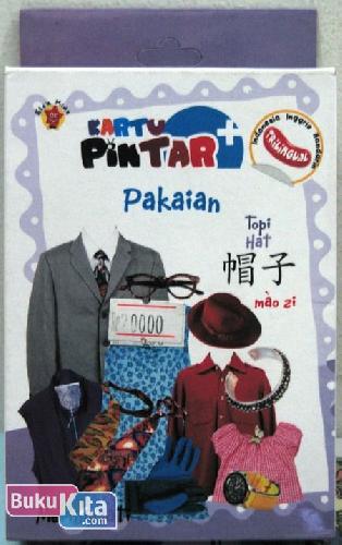 Cover Buku Kartu Pintar Trilingual : Pakaian