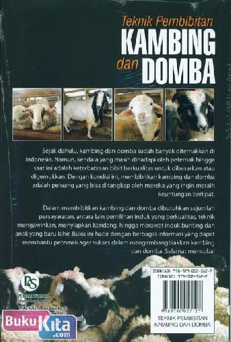 Cover Belakang Buku Teknik Pembibitan Kambing dan Domba
