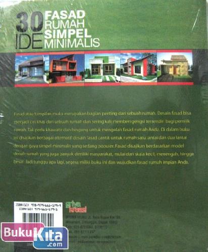 Cover Belakang Buku 30 Ide Fasad Rumah Simpel Minimalis