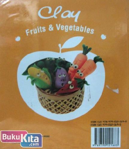 Cover Belakang Buku Clay Fruits & Vegetables