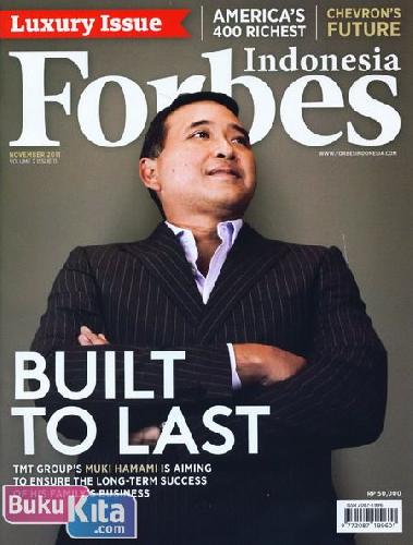 Cover Buku Majalah Forbes Indonesia Volume 2 Issue 11 - November 2011