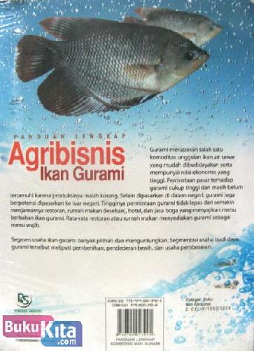 Cover Belakang Buku Panduan Lengkap Agribisnis Ikan Gurami