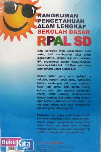 Cover Belakang Buku Rangkuman Pengetahuan Alam Lengkap Sekolah Dasar RPAL SD