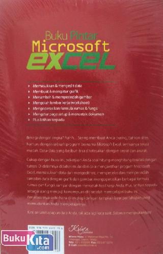 Cover Belakang Buku Buku Pintar Microsoft Excel - Basic & Intermediate