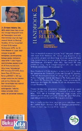 Cover Belakang Buku Handbook of Public Relations