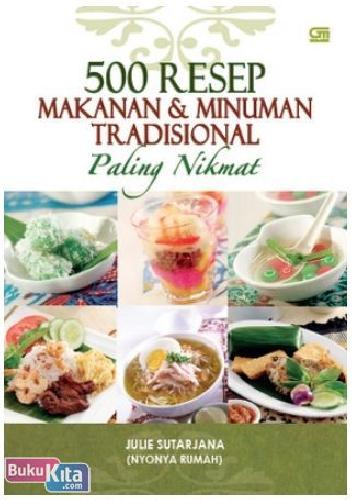 Cover Buku 500 Resep Makanan & Minuman Tradisional Paling Nikmat