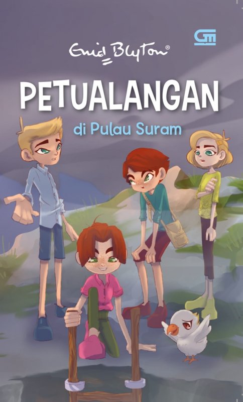 Cover Belakang Buku Petualangan di Pulau Suram (seri petualangan)