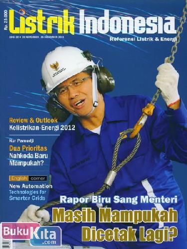 Cover Buku Majalah Listrik Indonesia #22 | 25 Nopember - 25 Desember 2011