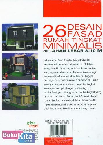 Cover 26 Desain Fasad Rumah Tingkat Minimalis di Lahan Lebar 8-10 M
