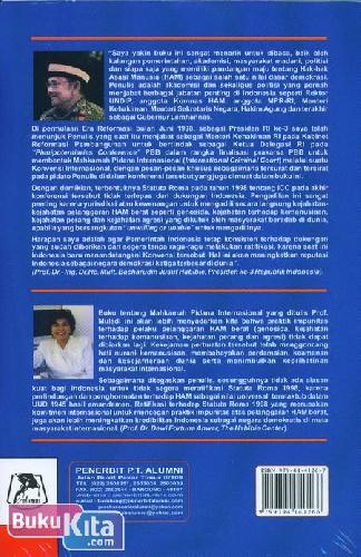 Cover Belakang Buku Statuta Roma Tahun 1998 Tentang Mahkamah Pidana Inernasional
