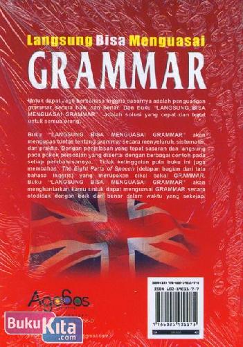 Cover Belakang Buku Langsung Bisa Menguasai Grammar Untuk Pemula