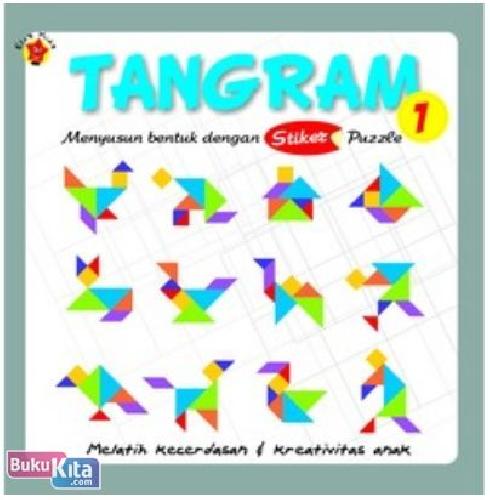 Cover Buku Stiker Puzzle : Tangram 1