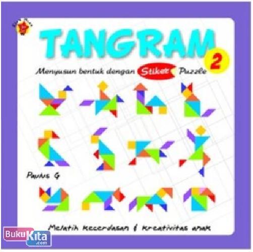 Cover Buku Stiker Puzzle : Tangram 2