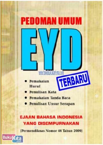 Cover Buku PEDOMAN UMUM EYD & PERMENDIKNAS 46 THN 09