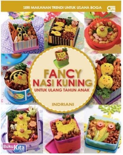 Cover Buku Fancy Nasi Kuning untuk Ulang Tahun Anak