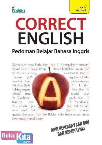 Cover Buku Correct English : Pedoman Belajar Bahasa Inggris