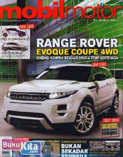 Cover Buku Majalah Mobil Motor No. 26 | 28 Desember 2011 - 10 Januari 2012