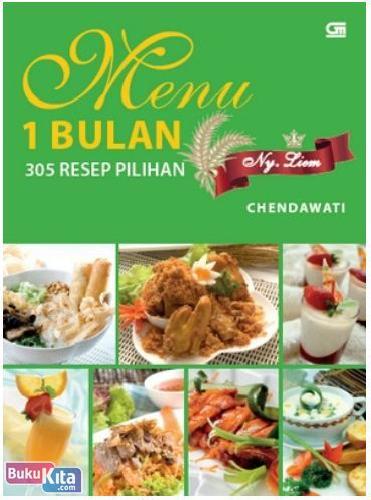 Cover Buku Menu 1 Bulan Ny. Liem : 305 Resep Pilihan
