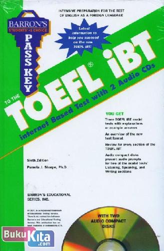 Cover Buku TOEFL iBT Internet Based Test with 2 Audio CDs (Sixth Edition)