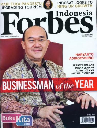 Cover Buku Majalah Forbes Indonesia Volume 3 Issue 1 - Januari 2012