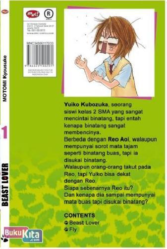 Cover Belakang Buku Beast Lover 1