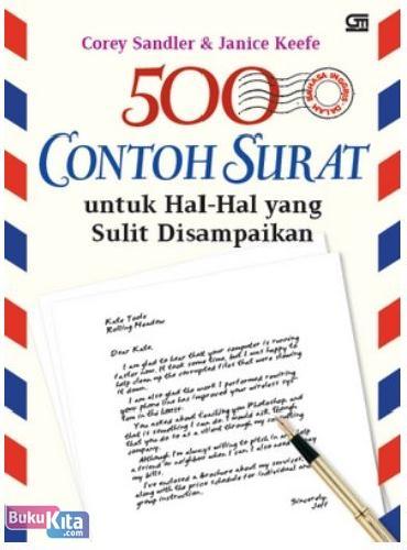 Cover Buku 500 Contoh Surat untuk Hal-Hal yang Sulit Disampaikan