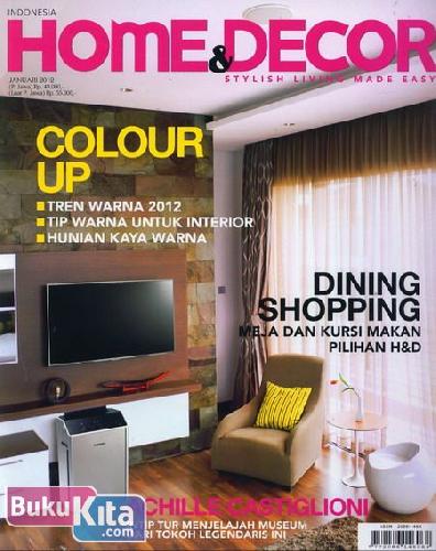 Cover Buku Majalah Home & Decor - Januari 2012