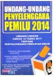 Cover Buku Undang-Undang Penyelenggara Pemilu 2014