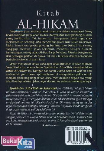 Cover Belakang Buku Kitab Al-Hikam : Petuah-Petuah Agung Sang Guru