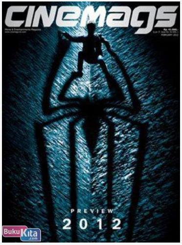Cover Buku Majalah Cinemags #151 (cover spiderman) - Februari 2012