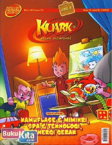 Cover Buku Komik Sains Kuark Level 2 Tahun VII edisi 08 : Kamuflase & Mimikri, SDA & Teknologi, Energi Gerak