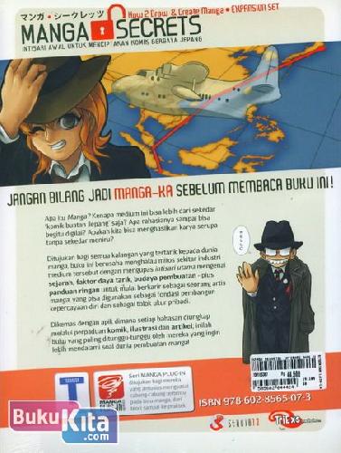 Cover Belakang Buku Manga Secrets : Intisari Awal Untuk Menciptakan Komik Bergaya Jepang