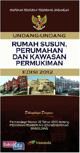 Cover Buku Rumah Susun, Perumahan dan Kawasan Permukiman (Edisi 2012)