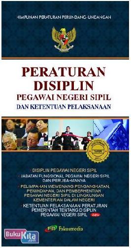 Cover Buku Peraturan Displin Pegawai Negeri Sipil dan Ketentuan Pelaksanaan