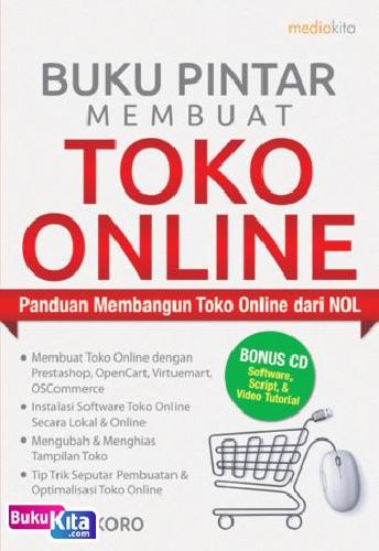 Cover Buku Buku Pintar Membuat Toko Online (plus CD)