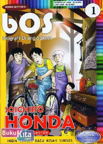 Cover Buku Majalah Komik Motivasi BOS (Biografi Orang Sukses) #1 - Maret 2012