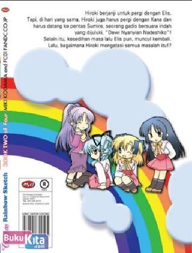 Cover Belakang Buku Canvas ~ Rainbow Sketch 2