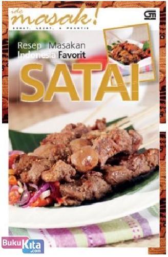 Cover Buku Resep Masakan Indonesia Populer : Sate