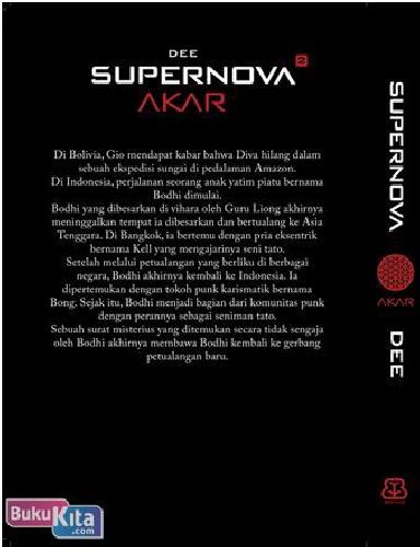 Cover Belakang Buku Supernova #2 Akar