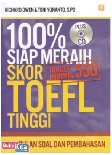 Cover Buku 100% Siap Meraih Skor TOEFL Tinggi