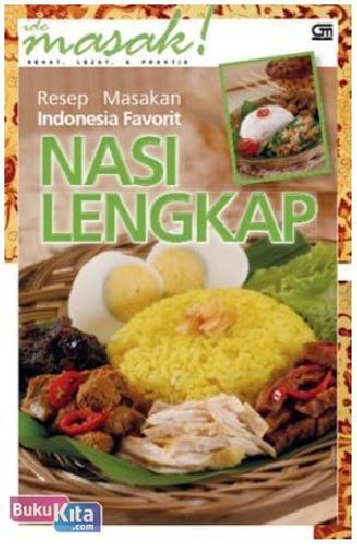 Cover Buku Resep Masakan Indonesia Favorit : Nasi Lengkap