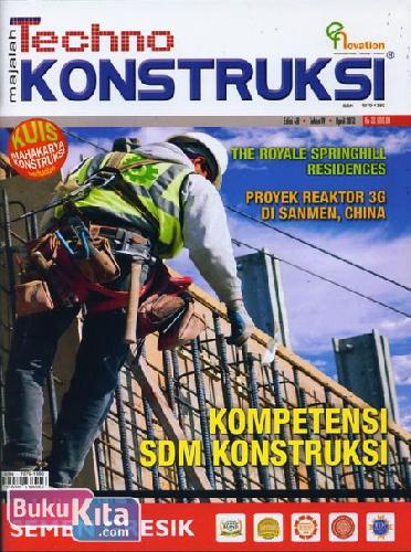 Cover Buku Majalah Techno Konstruksi #48- April 2012