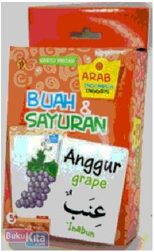 Cover Buku Kartu Pintar Arab-Inggris-Indonesia : Buah dan Sayur