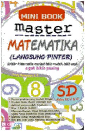 Cover Buku Mini Book Master Matematika (langsung pinter) SD Kelas IV,V & VI