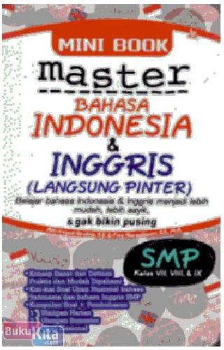 Cover Buku Mini Book Master Bahasa Indonesia & Inggris SMP VII, VIII & IX