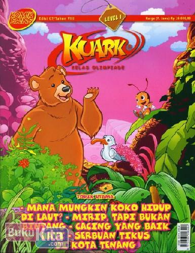 Cover Buku Komik Sains Kuark Level 1 Tahun VIII edisi 07 : Mana Mungkin Koko Hidup Di Laut?