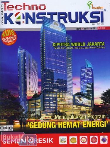 Cover Buku Majalah Techno Konstruksi #49 - Mei 2012