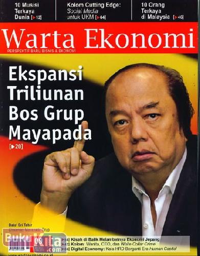 Cover Buku Majalah Warta Ekonomi #09| 03 - 16 Mei 2012
