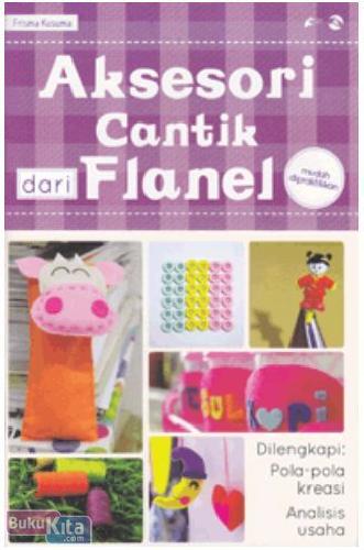 Cover Buku Aksesori Cantik dari Flanel
