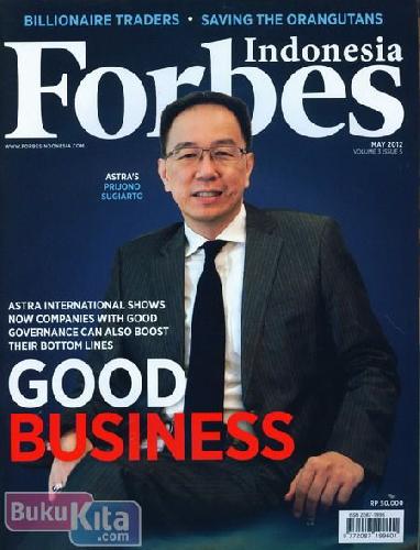 Cover Buku Majalah Forbes Indonesia Volume 3 Issue 5 - May 2012